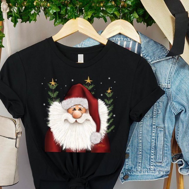 Niedlicher Weihnachtsfeiertag froh T-Shirt (Cute Santa inspirivity holiday T-shirt)