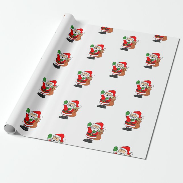 Niedlicher Weihnachtsfeiertag Geschenkpapier (Ungerollt)