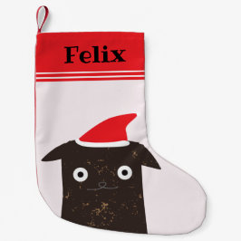 Niedlicher Weihnachtsfest - Cartoon - Personalisie Kleiner Weihnachtsstrumpf