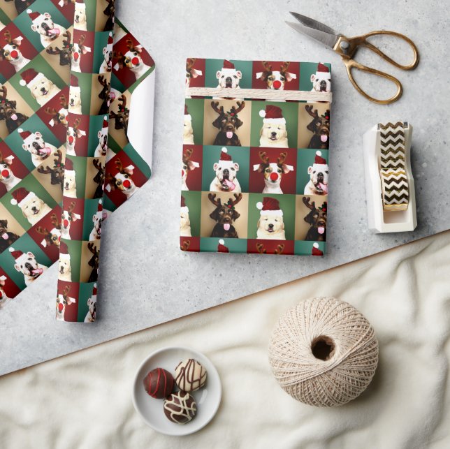 Niedlicher Weihnachtsfest Geschenkpapier (Kunsthandwerk)