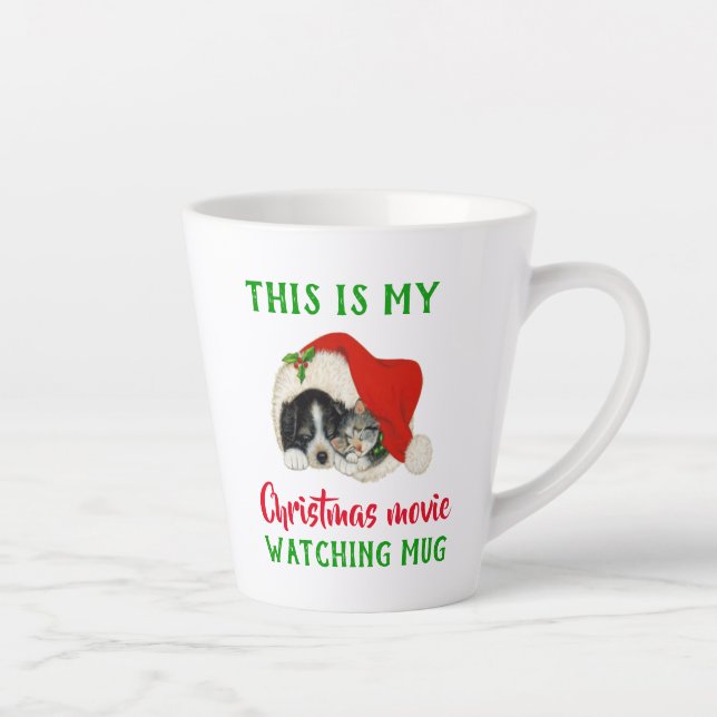 Niedlicher Weihnachtsfilm Vintag Milchtasse (Rechts)