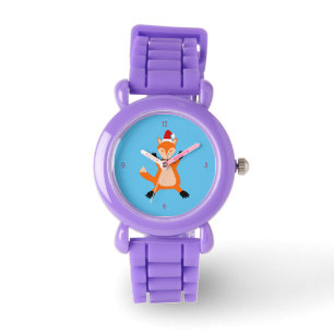 Niedlicher Weihnachtsfox Armbanduhr