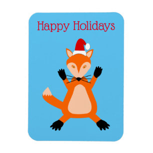 Niedlicher Weihnachtsfox Custom Magnet