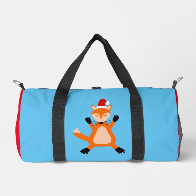 Niedlicher Weihnachtsfox Duffle Bag (Vorderseite)