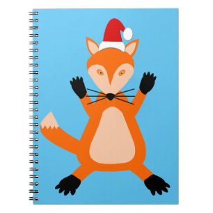Niedlicher Weihnachtsfox Notizblock
