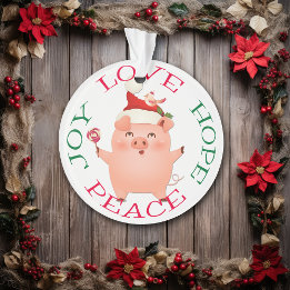 Niedlicher Weihnachtsfrieden Ornament