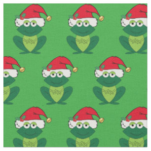 Niedlicher Weihnachtsfrosch Stoff