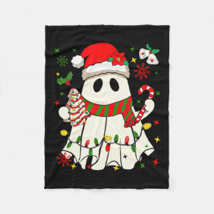 Niedlicher Weihnachtsgast Tree Candy Cane Fleecedecke
