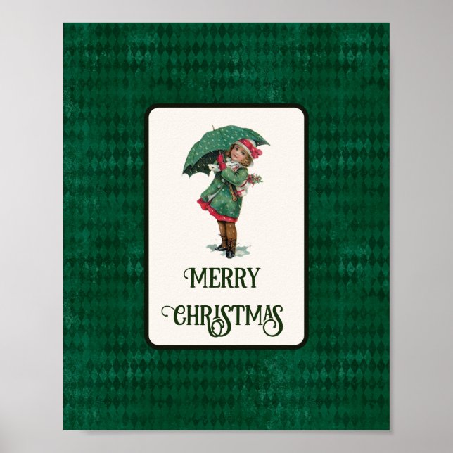 Niedlicher Weihnachtsgebäck Poster (Vorne)