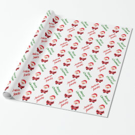 Niedlicher Weihnachtsgebrauch des Weihnachtsmannes Geschenkpapier
