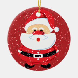 Niedlicher Weihnachtsgebrauch des Weihnachtsmannes Keramikornament
