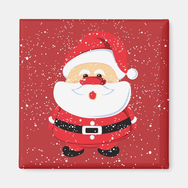 Niedlicher Weihnachtsgebrauch des Weihnachtsmannes Magnet (Vorne)