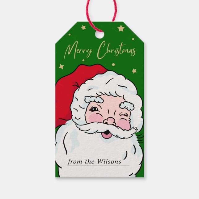 Niedlicher Weihnachtsgeschenk-Tag Geschenkanhänger (Vorderseite)