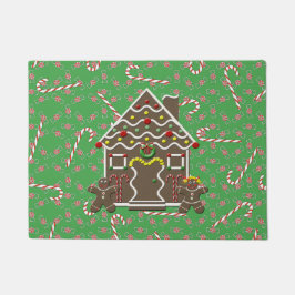 Niedlicher Weihnachtsgingerbrot Haustürmatte Fußmatte