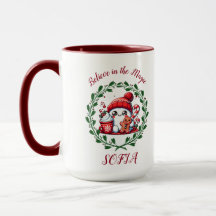 Niedlicher Weihnachtsglauben an die Magie