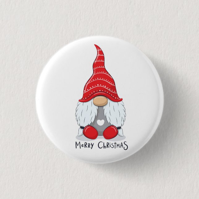 Niedlicher Weihnachtsgottesdienst Button (Vorderseite)