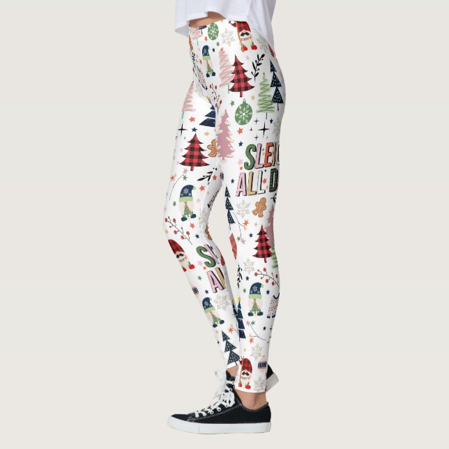 Niedlicher Weihnachtsgottesdienst Leggings (Links)