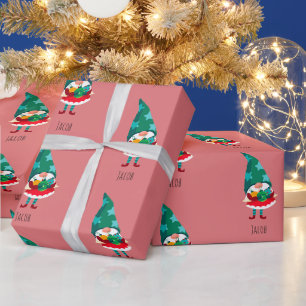 Niedlicher Weihnachtsgottesdienst mit Weihnachtssc Geschenkpapier