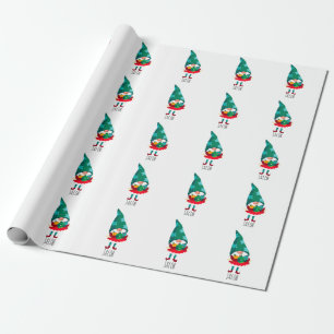 Niedlicher Weihnachtsgottesdienst mit Weihnachtssc Geschenkpapier