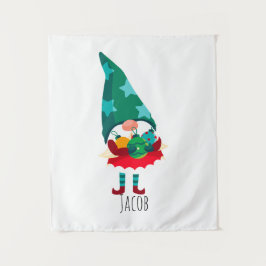 Niedlicher Weihnachtsgottesdienst mit Weihnachtssc Wandteppich