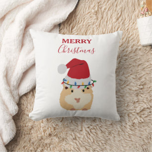 Niedlicher WeihnachtsHamster Funny Animal Weihnach Kissen