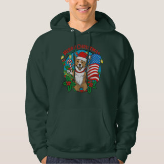 Niedlicher Weihnachtshund Hoodie