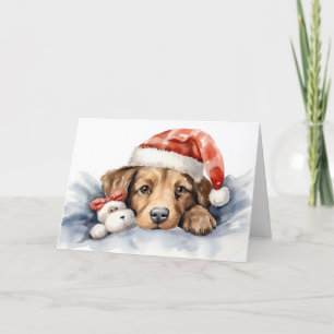Niedlicher Weihnachtshund Karte