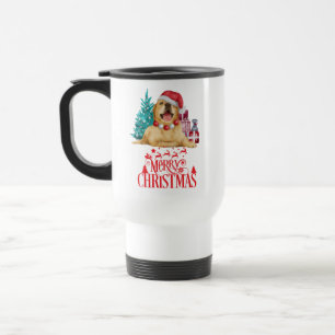 Niedlicher Weihnachtshund Reisebecher