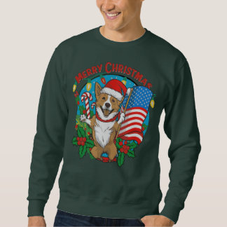 Niedlicher Weihnachtshund Sweatshirt