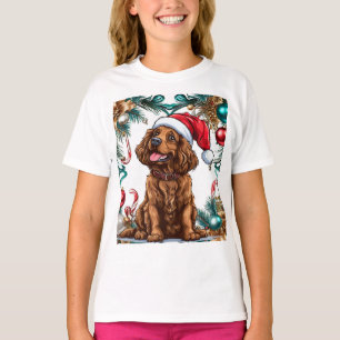 Niedlicher Weihnachtshund T-Shirt