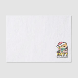 Niedlicher Weihnachtshund - Yappy Howlidays Seidenpapier