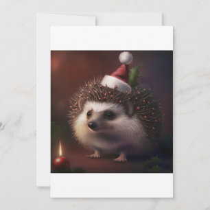 Niedlicher WeihnachtsIgel , Igel Lover Geschenk T- Feiertagskarte