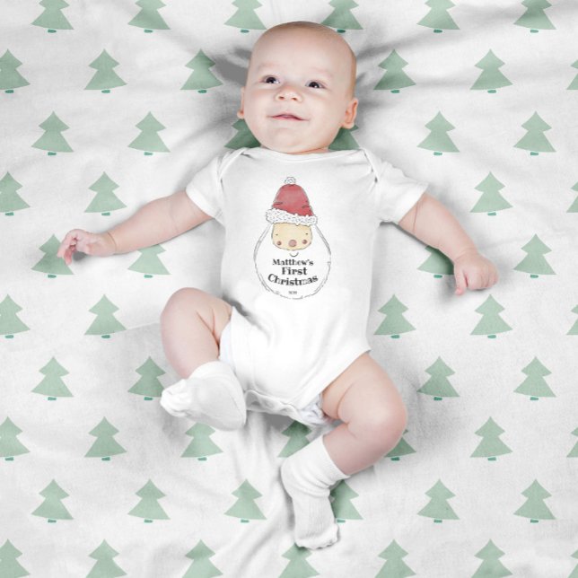 Niedlicher Weihnachtsjunge des Babys Baby Strampler (Von Creator hochgeladen)
