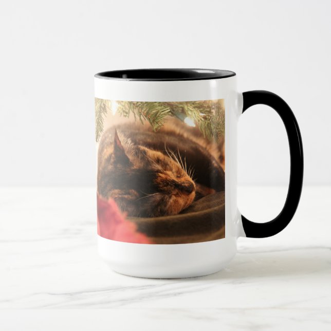 Niedlicher Weihnachtskaliko, Weihnachtsträume kann Tasse (Rechts)