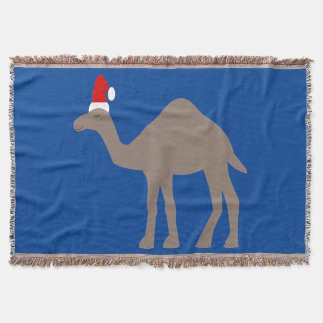 Niedlicher Weihnachtskamel Decke (Vorderseite)