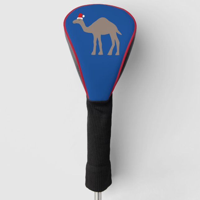 Niedlicher Weihnachtskamel Golf Headcover (Vorderseite)