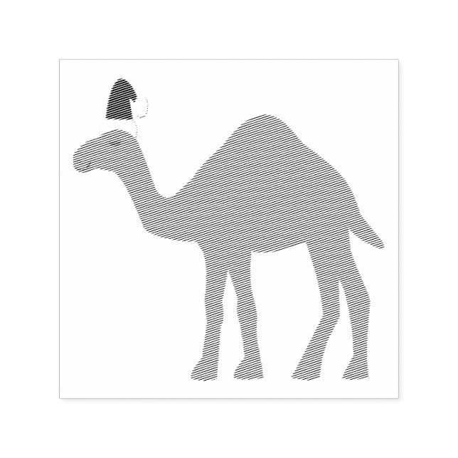 Niedlicher Weihnachtskamel Permastempel (Design)