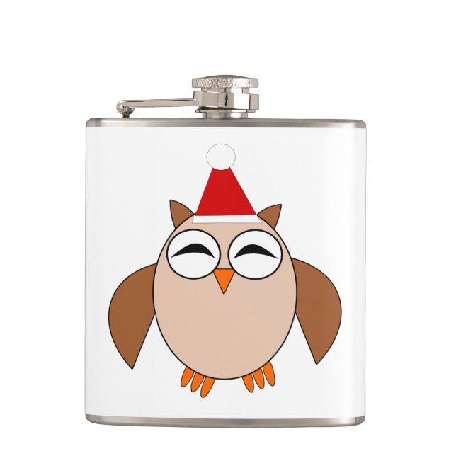 Niedlicher Weihnachtskolben Flachmann (Vorderseite)