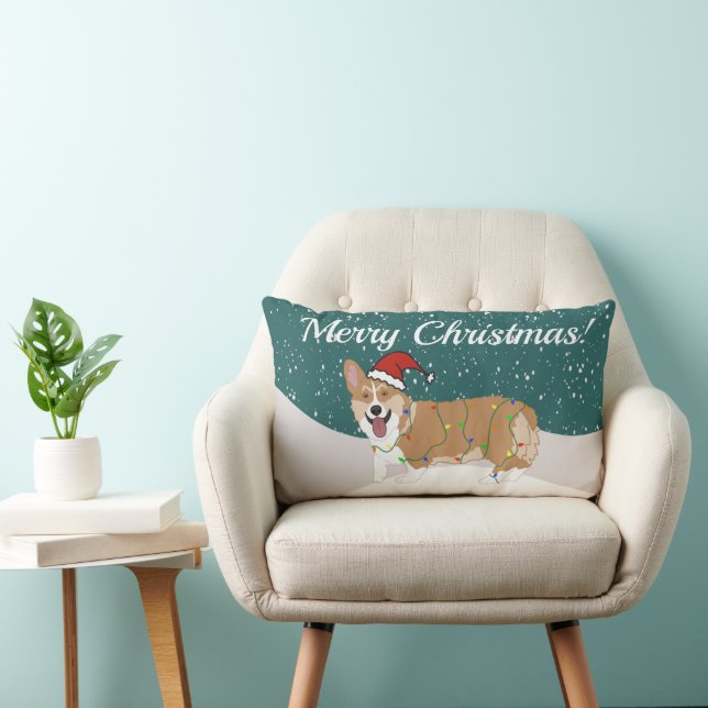 Niedlicher Weihnachtskorgi Lendenkissen (Stuhl )