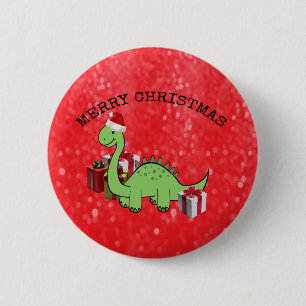 Niedlicher Weihnachtsmann Button