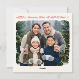 Niedlicher Weihnachtsmann "fa la fluff" Feiertagskarte