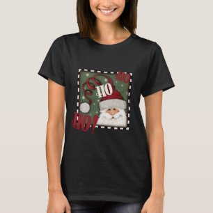 Niedlicher Weihnachtsmann frohe Weihnachtsfeiertag T-Shirt