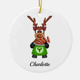 Niedlicher Weihnachtsmann Keramik Ornament