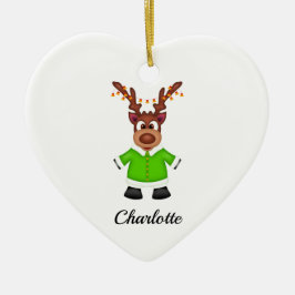 Niedlicher Weihnachtsmann Keramik Ornament