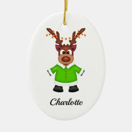 Niedlicher Weihnachtsmann Keramik Ornament