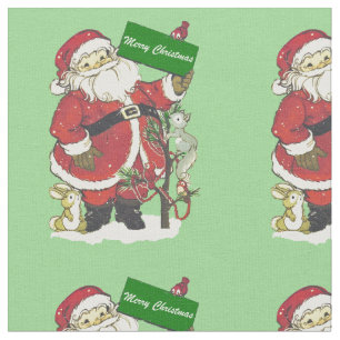 Niedlicher Weihnachtsmann Kleine Tiere Tree Light  Stoff