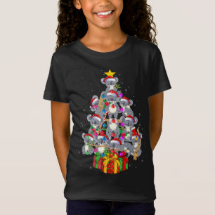 Niedlicher Weihnachtsmann Koala Bär Weihnachtsbaum T-Shirt