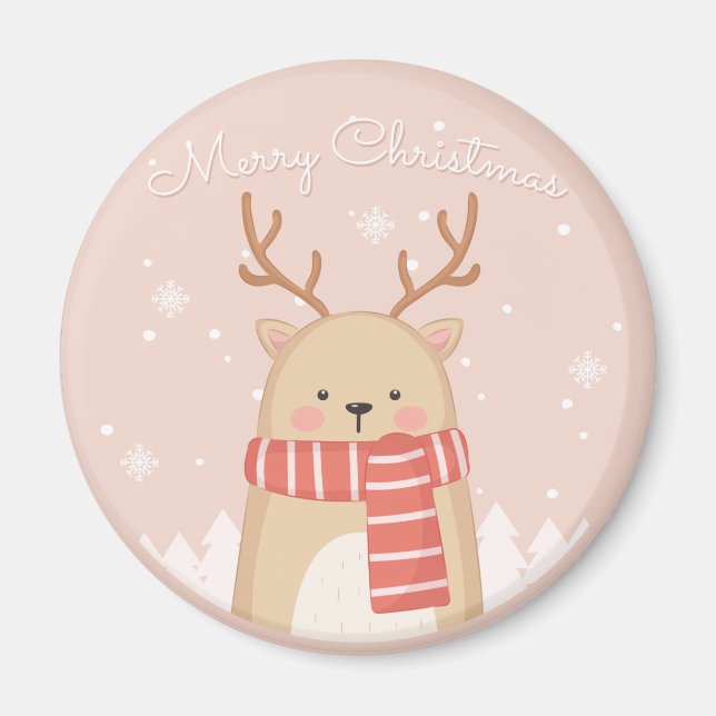 Niedlicher Weihnachtsmann Magnet (Vorne)