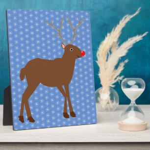 Niedlicher Weihnachtsmann mit Roter Nase Fotoplatte