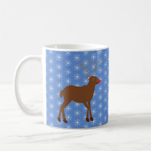 Niedlicher Weihnachtsmann mit Roter Nase Kaffeetasse
